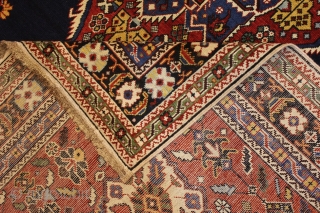 ANTIQUE BAKU SHIRVAN ORIGINAL SELVEDGES 192 X 160                         