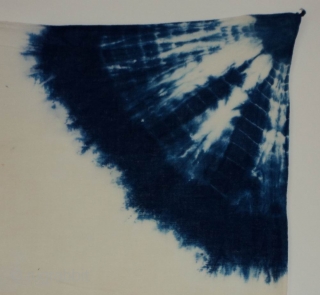 Indigo Kumo Shibori panel, Japan, Taisho (c.1920), 117x67cm. The common English translation of the Japanese word shibori is "tie-dye". However, a more accurate translation is "shaped-resist dyeing," which describes the inherent patterning  ...