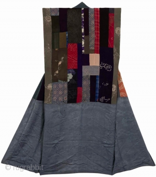 Yose juban, Japan, Edo (circa 1800), cm 130x60. The ‘juban’ is a garment which is worn under a kimono. As ‘yose’ means ‘pieced’, those obtained by hand-sewing together silks from discarded kimonos  ...