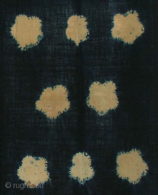 ‘Ume blossom’ large shibori cloth , Japan, late Edo (c.1850), 166x61cm. The common English translation of the Japanese word shibori is "tie-dye"; however, a more accurate translation is "shaped-resist dyeing," which describes  ...