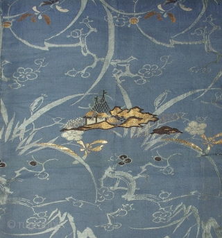 Silk temple cloth, Japan, early Showa (dated 1929), cm 212x113. This is an ‘uchishiki’, a cloth of rich silk used to decorate altars in Buddhist temples. The origin of the uchishiki can  ...