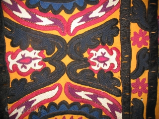 We want to offer wonderful Uzbek antique suzani from Djizakh region near Samarkand, early of 20th century.
Djizakh Suzani is very unique by own rich pattern. In the embroidery you can find the  ...