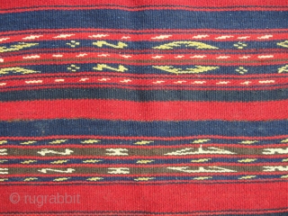Antique Uzbek flatweave Jajim / Kilim / Ghudjeri. Size 185 x 185cm / 6'2" x 6'2". In excellent condition, without dirty places, defects, ready to use. Great, all natural colors, very fine  ...