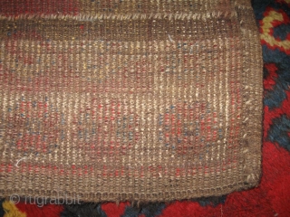 Antique Uzbek Djulkhir, bearskin, Central Asia, circa 1900, nice natural colors, the red color is run in some places, please see photos. In very good condition, 100% pile, very soft, 100% wool.  ...