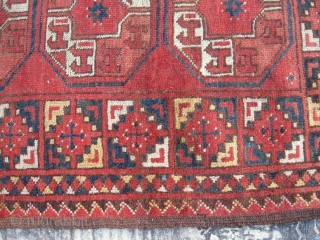 Antique Turkoman / Turkmen Arabatchi rug, Central Asia, late 19th, nice natural colors, in good condition, see photos. Size is 260-145 cm, 8'8" x 5'.        