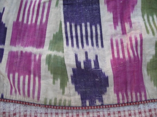 Antique Uzbek IKAT coat. In good condition.                          