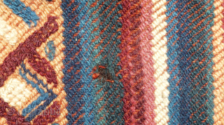 Vintage Bhutanese Charkhab rain cloak textile - Bhutan
Beautiful vintage Bhutanese Rain Cloak (Charkab). Wool twill weave with wool embroidery. Soft wool. Woven to be water resistant. Three panels sewn together. Hard to ...