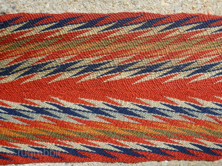 Antique Northeastern finger woven wool assumption sash (ceinture flechee) – Quebec, Metis, Huron
Beautiful, finely woven Assumption sash (Ceinture Flechee). Colors are probably all natural. At least 19th century, possibly earlier. ...