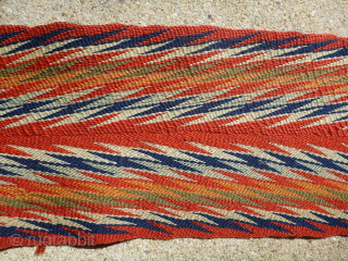 Antique Northeastern finger woven wool assumption sash (ceinture flechee) – Quebec, Metis, Huron
Beautiful, finely woven Assumption sash (Ceinture Flechee). Colors are probably all natural. At least 19th century, possibly earlier. ...