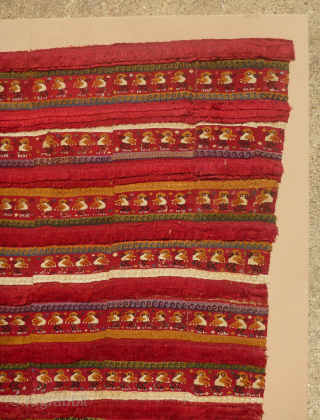 Antique Pre-Columbian Chancay or Chimu Textile panel
Beautiful, Pre-Columbian flat woven textile panel. It is either Chancay or Chimu in origin. It may be a complete panel made from matching strips and small ...