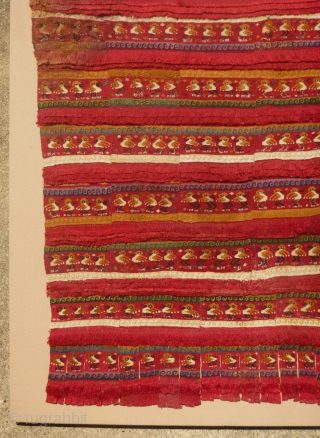 Antique Pre-Columbian Chancay or Chimu Textile panel
Beautiful, Pre-Columbian flat woven textile panel. It is either Chancay or Chimu in origin. It may be a complete panel made from matching strips and small ...