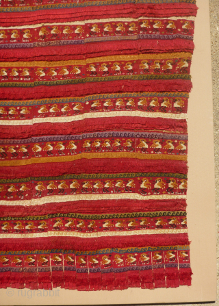 Antique Pre-Columbian Chancay or Chimu Textile panel
Beautiful, Pre-Columbian flat woven textile panel. It is either Chancay or Chimu in origin. It may be a complete panel made from matching strips and small ...