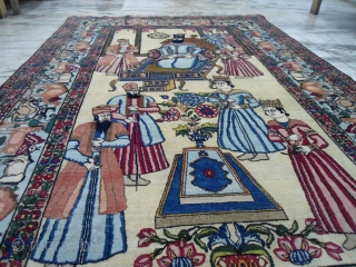 Early 20th Century Kerman rug
5 x 7.6 ft
excellent condition
                        