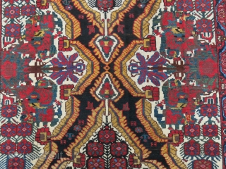 Baktiari main carpet, fine wool with full pile on cotton, circa 1900 or earlier size: 153" X 73"  -- 398 cm X 152 cm        