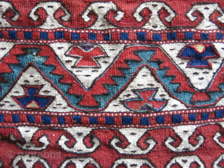 Balikesit Yuncu Shoulder bag with hand-braided shoulder strap and origial backing. Traditionla design with natural colors.. Circa : 1920 -1940s vedatkaradag@gmail.com            