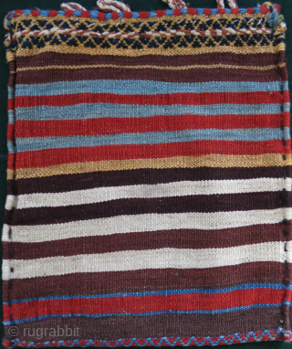 QASHKAI luri kilim bag with original backing.. size : 15" X 13" - 38 cm X 33 cm vedatkaradag@gmail.com              