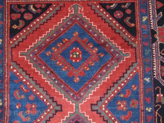 Baktiari rug with great wool saturated colors and good pile. circa 19th Cent. Size : 4' 2" X 7' 2" - 218 cm X 127 cm       