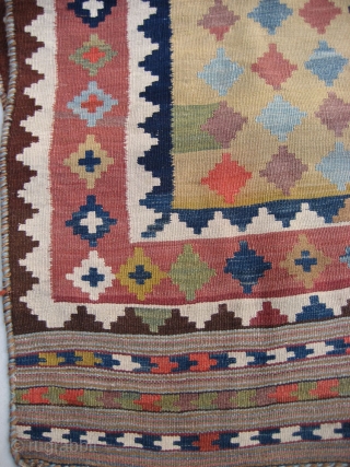 Qashkai kilim size 96" X 55" - 245 cm X 140 cm                     