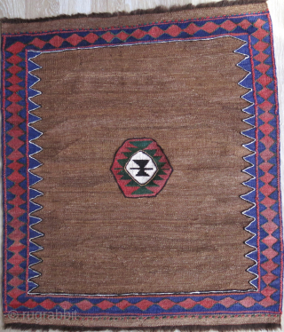 Afshar camel hair sofreh, unused minimalist. Size :35'' X 31'' - 90 cm X 79 cm  vedatkaradag@gmail.com               