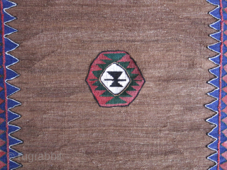 Afshar camel hair sofreh, unused minimalist. Size :35'' X 31'' - 90 cm X 79 cm  vedatkaradag@gmail.com               