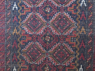 Baluch Balisht Yastik, one of those with amazing baluch angora like wool, saturated great colors. size : 32" X 20" - 81 cm X 51 cm       