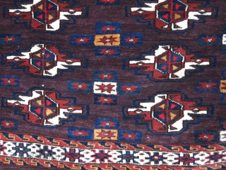 Turkmen Yomud chuval great pile and condition. Circa 1920s. Size : 42 " X 29 " - 107 cm X 74 cm vedatkaradag@gmail.com          