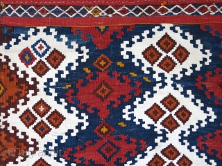 Eastern Anatolia, kurdish kilim bag face, Circa 1900 size: 36" X 34" - 92 cm X 86 cm               