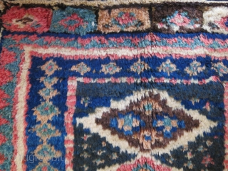 Baktiar Gabbeh full pile bag face. great colors, wool and condition. Size: 22" X 18" -- 56 cm X 46 cm            
