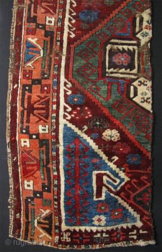 Karapinar half fragment, fairly in good original condition. Size : 72" X 28.5" - 183 cm X 72 cm.              