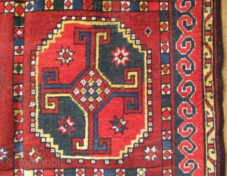 Middle Amu Darya Sub ErsaryTurkmen main rug. Very small area repairs with old wool and natural colors. Size: 51" x 110" -(130cm x 280cm).         