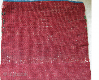 Bijar area shasavan small bag, some wear on lower end, soem repair on back side. size : 1-" X 9.5" -- 25.5 cm X 24 cm       