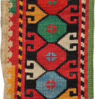 Lakai dasht-i-kipchak, silk cross stitch, circa cm 256x8                         