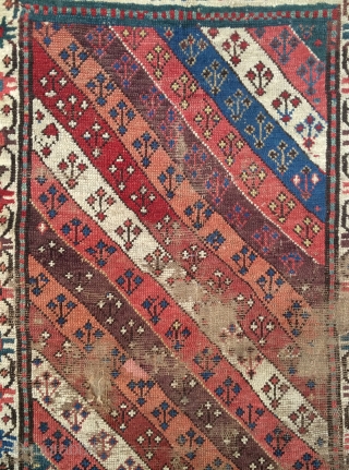 Shahsevan carpet very old 1820 or 1840s size 240x103cm                        