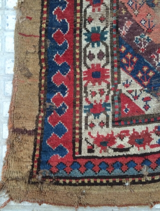 Shahsevan carpet very old 1820 or 1840s size 240x103cm                        