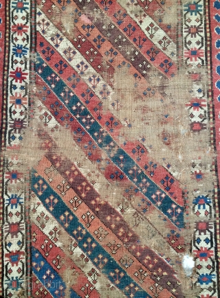 Shahsevan carpet very old 1820 or 1840s size 240x103cm                        