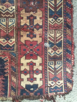 Very old Kurdish carpet size 155x110cm                           