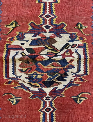 Kurdish Seneh pillow kilim size 82x56cm                           