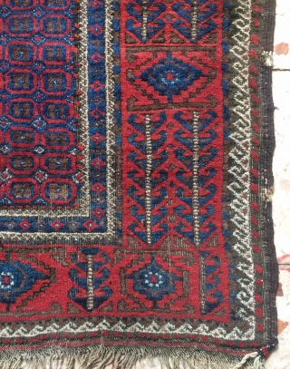 Very a rare design Beluch carpet size 147x82cm                         