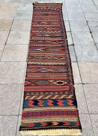 Baluch single panel kilim size 350x70cm                           