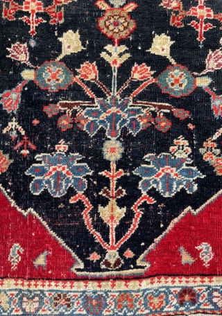 Very cute Qhasgai shekerluh carpet  warp silk and wool size 135x81cm                     