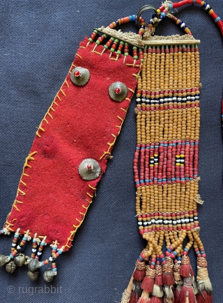 Tibet coral and gkass besded costum tassels.                          