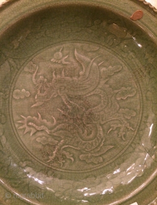 Chine Celadon Plate                              