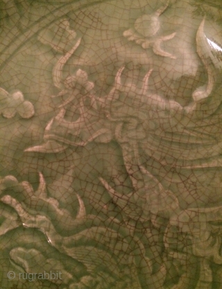 Chine Celadon Plate                              