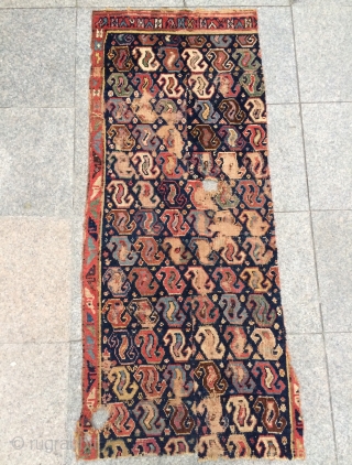 Shahsavan fragmant carpet size 153x63cm                            