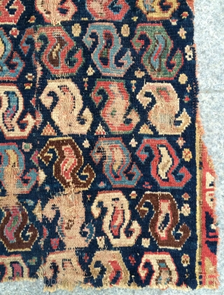 Shahsavan fragmant carpet size 153x63cm                            