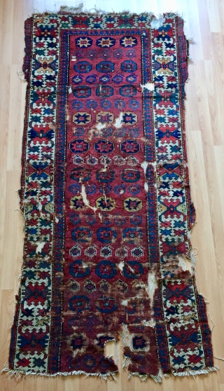 Northwest Persian Fragmand carpet circa 1820 or 40 
Size 206x101 cm                      