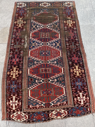 Very unusually   Kurdish carpet size 252x140cm                         