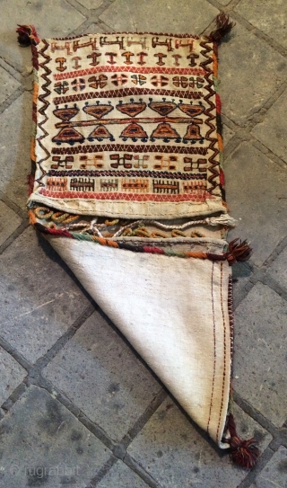 Shahsevan saddle bag size one face 54x50cm Other face 50x50cm
                       