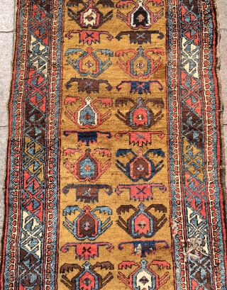Persian Kurdish carpet maybe bidjar size 265x87cm                          