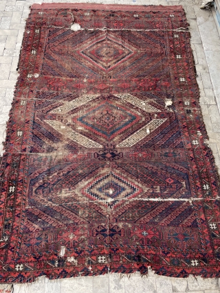 A very old Beluch carpet  size 280x165cm                         